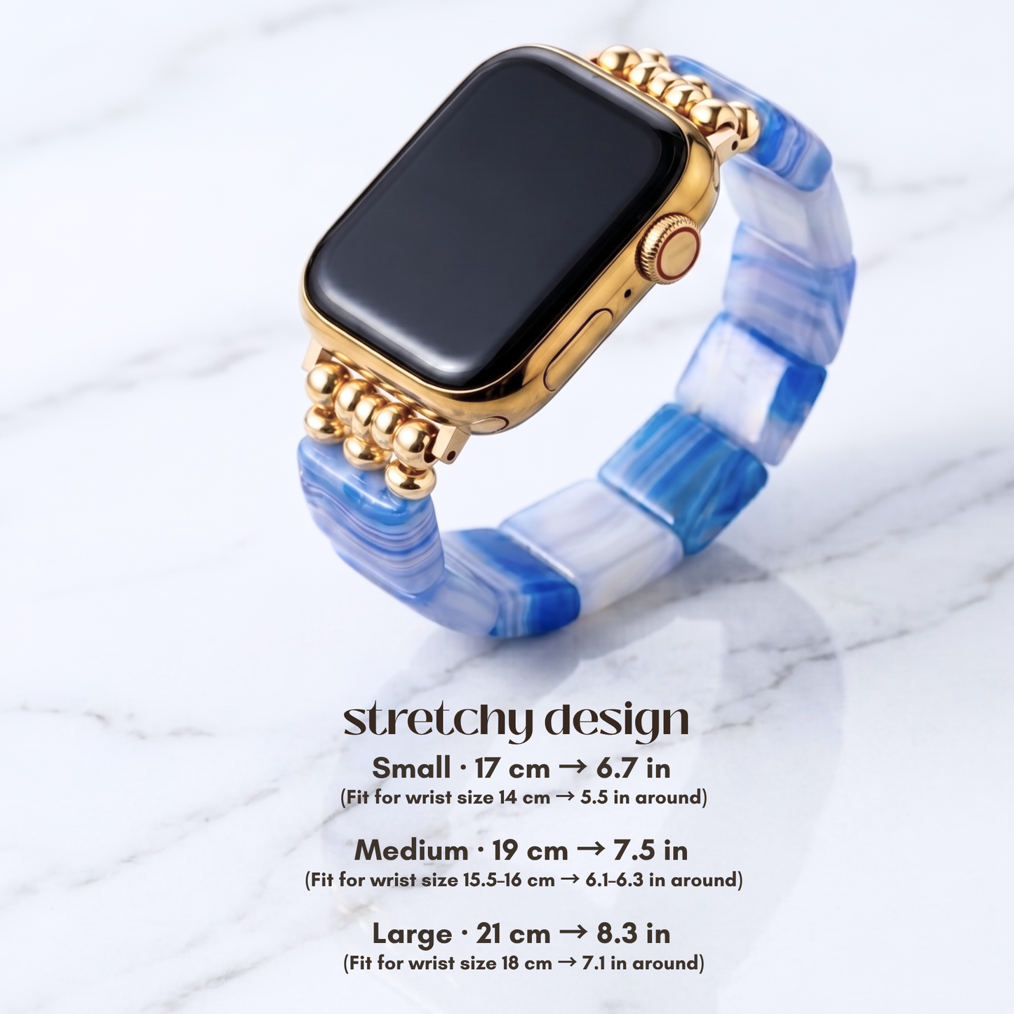 Blue Banded Agate Apple Watch Band