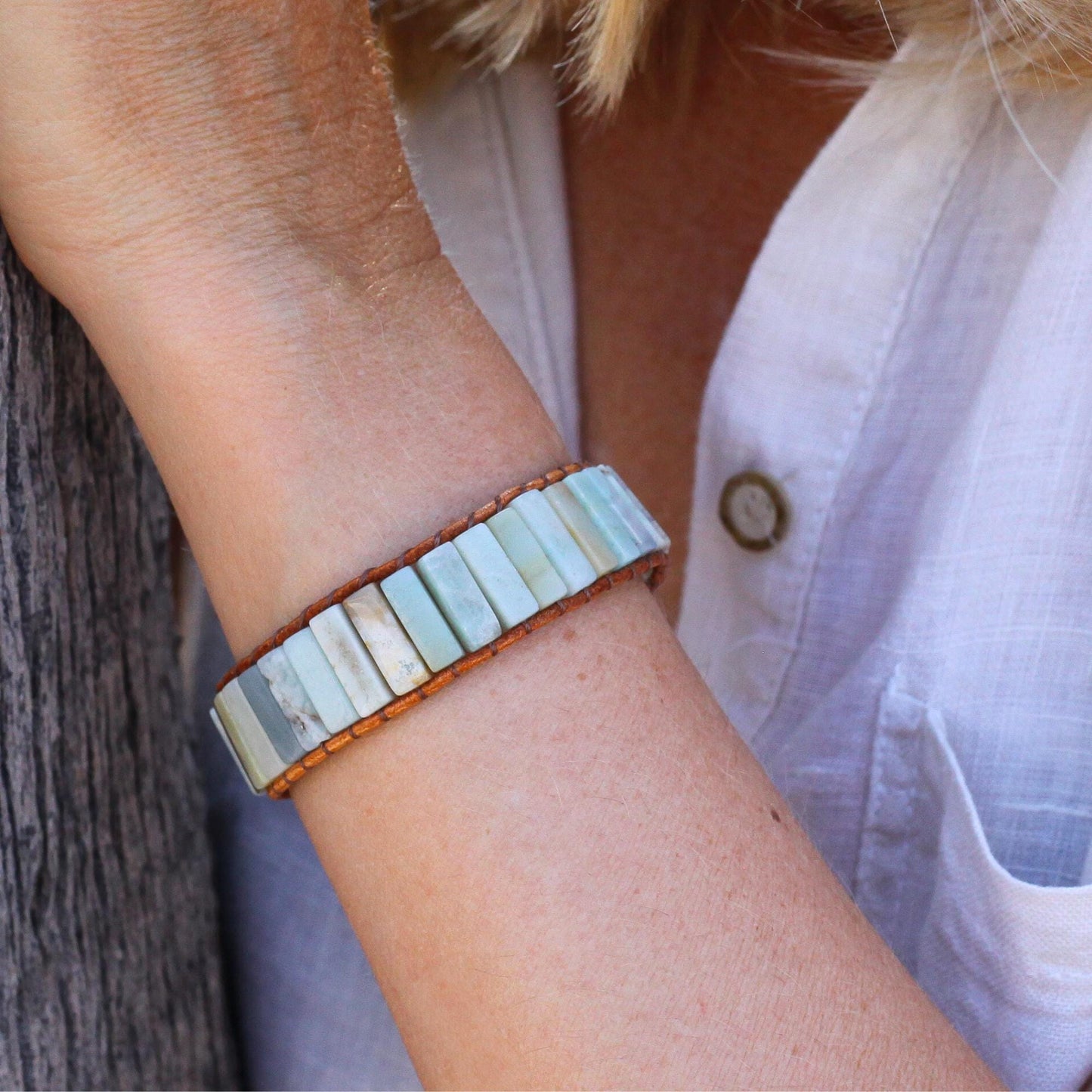 Tree of Life Amazonite Bracelet