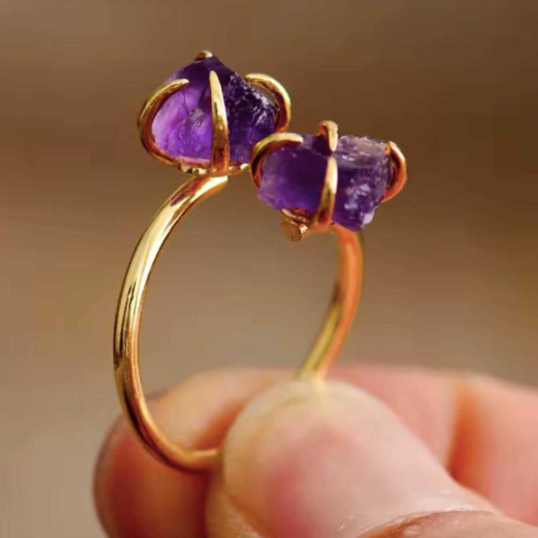 Amethyst Statement Ring