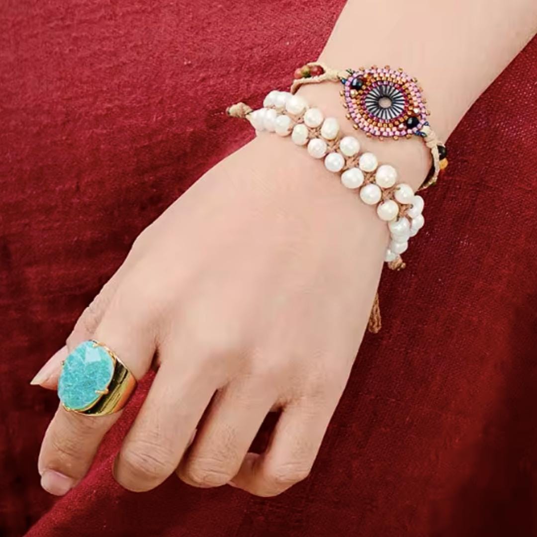 Amazonite Statement Ring