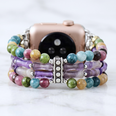 Amethyst & Multi-Stone Apple Watch Band