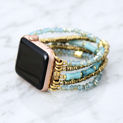 Turquoise Beaded Stack Apple Watch Band