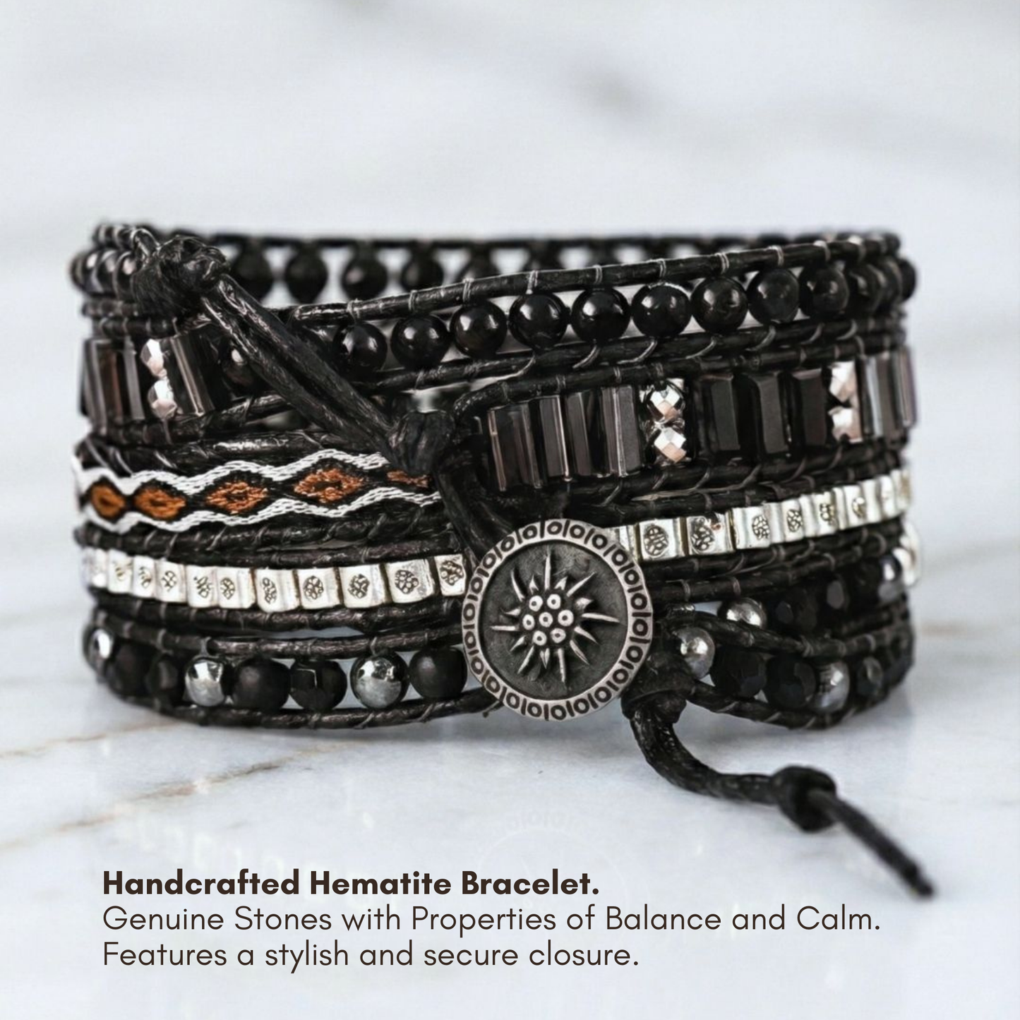 Onyx Hematite Bracelet