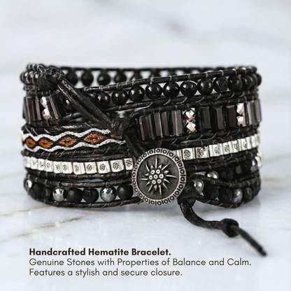 Onyx Hematite Bracelet