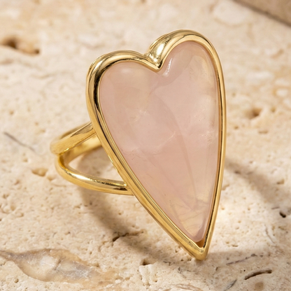 Heart Shaped Gemstone Ring