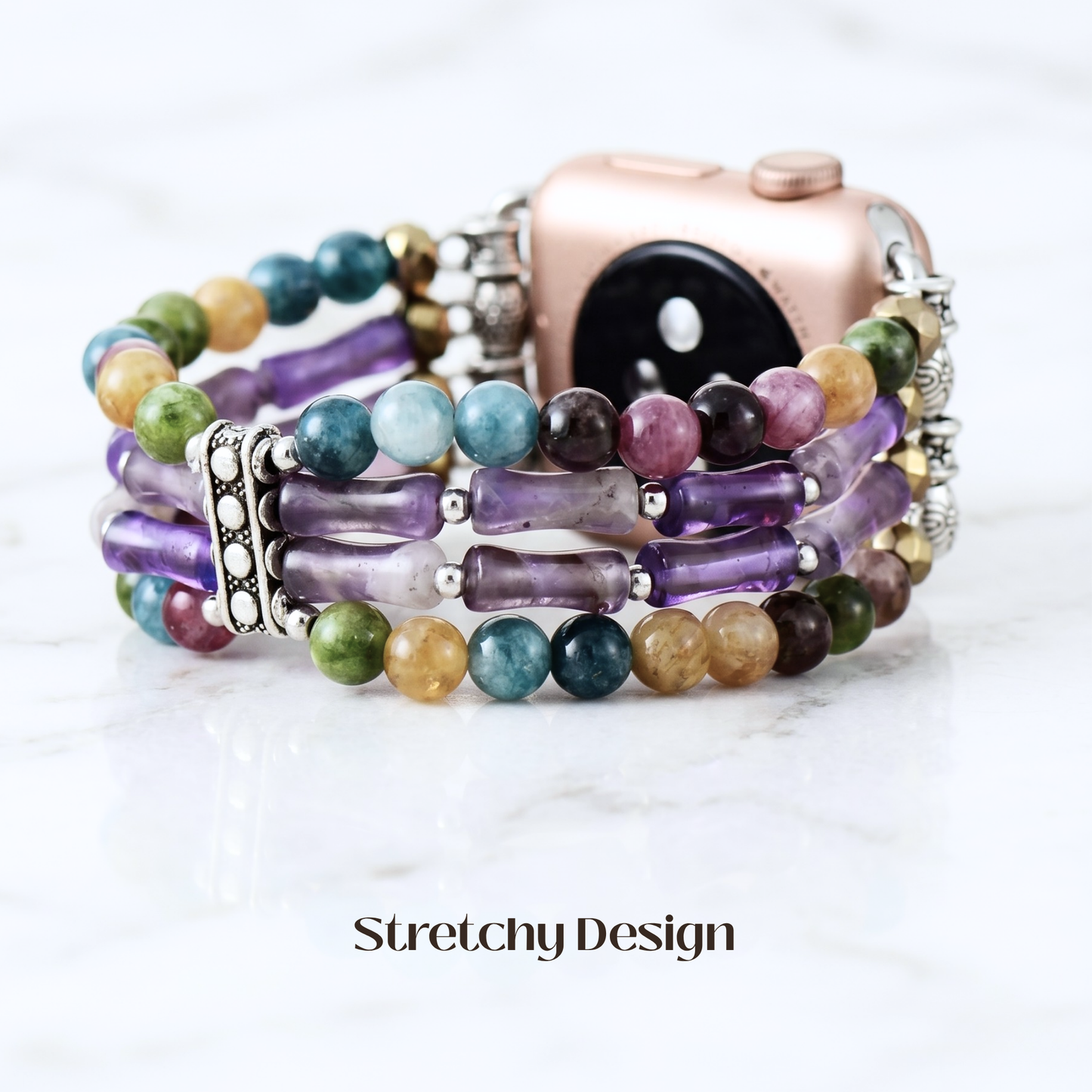 Amethyst & Multi-Stone Apple Watch Band