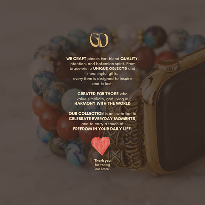 Apple Watch Band – Natural Stone & Pearl