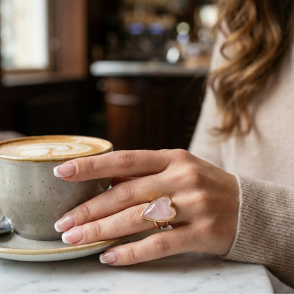 Heart Shaped Gemstone Ring