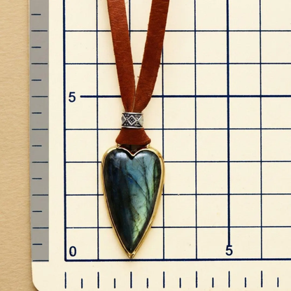 Labradorite Heart Pendant Necklace