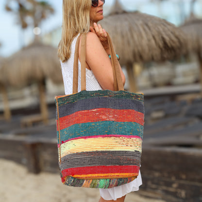 Boho Woven Tote Bag