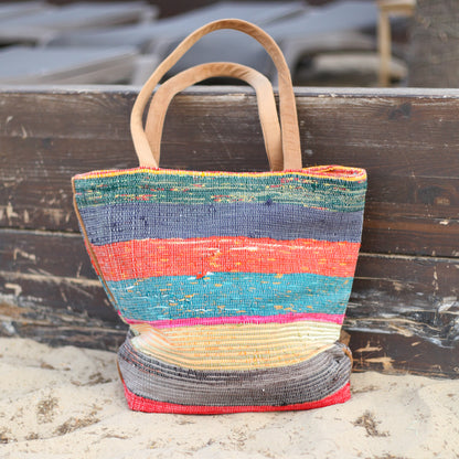 Boho Woven Tote Bag