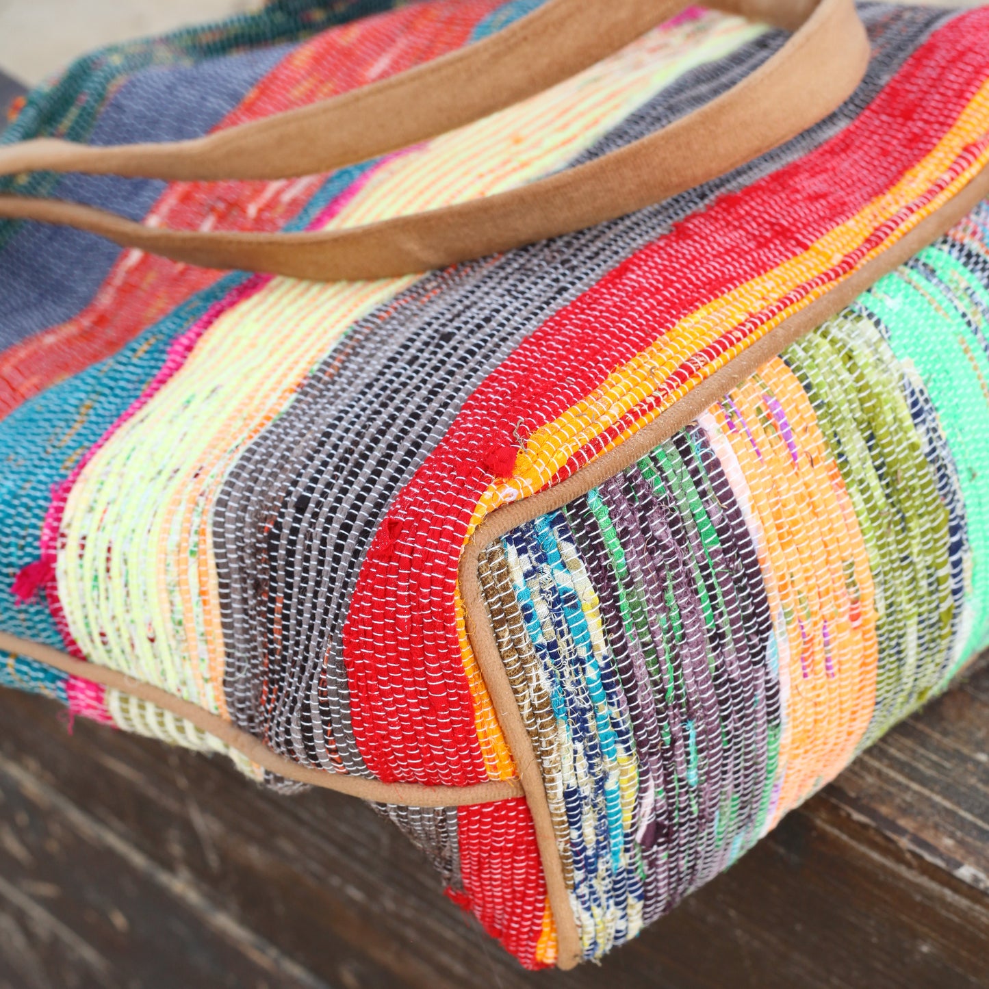 Boho Woven Tote Bag