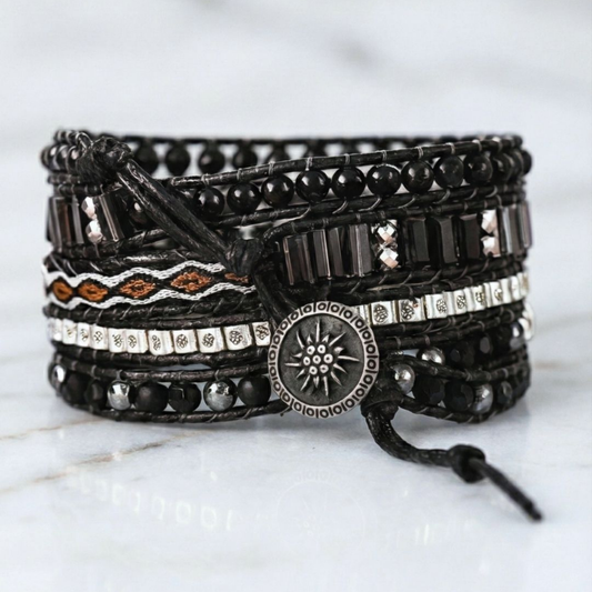 Onyx Hematite Bracelet