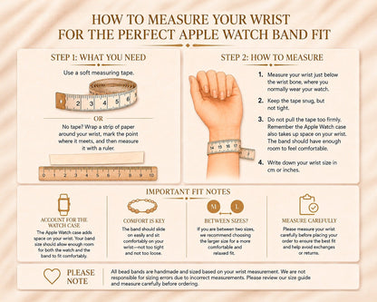 How to measure your wrist with a soft measuring tape for the right Apple Watch band fit