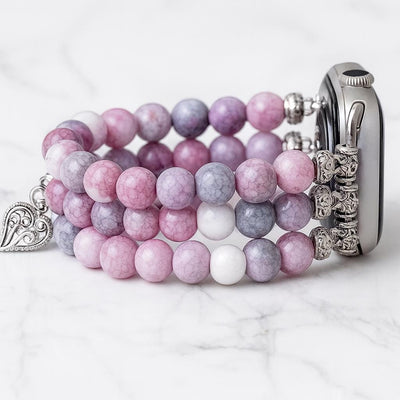 Agate Beaded Apple Watch Band