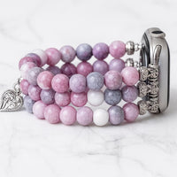 Agate Beaded Watch Band