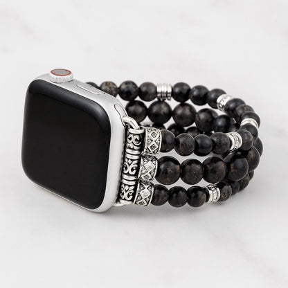 Beaded Gemstone Watch Band Bracelet