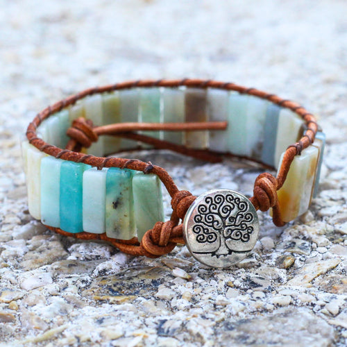 Tree of Life Amazonite Bracelet