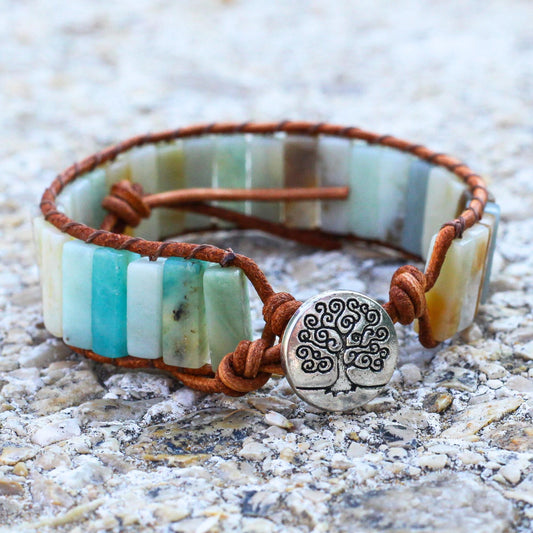 Tree of Life Amazonite Bracelet