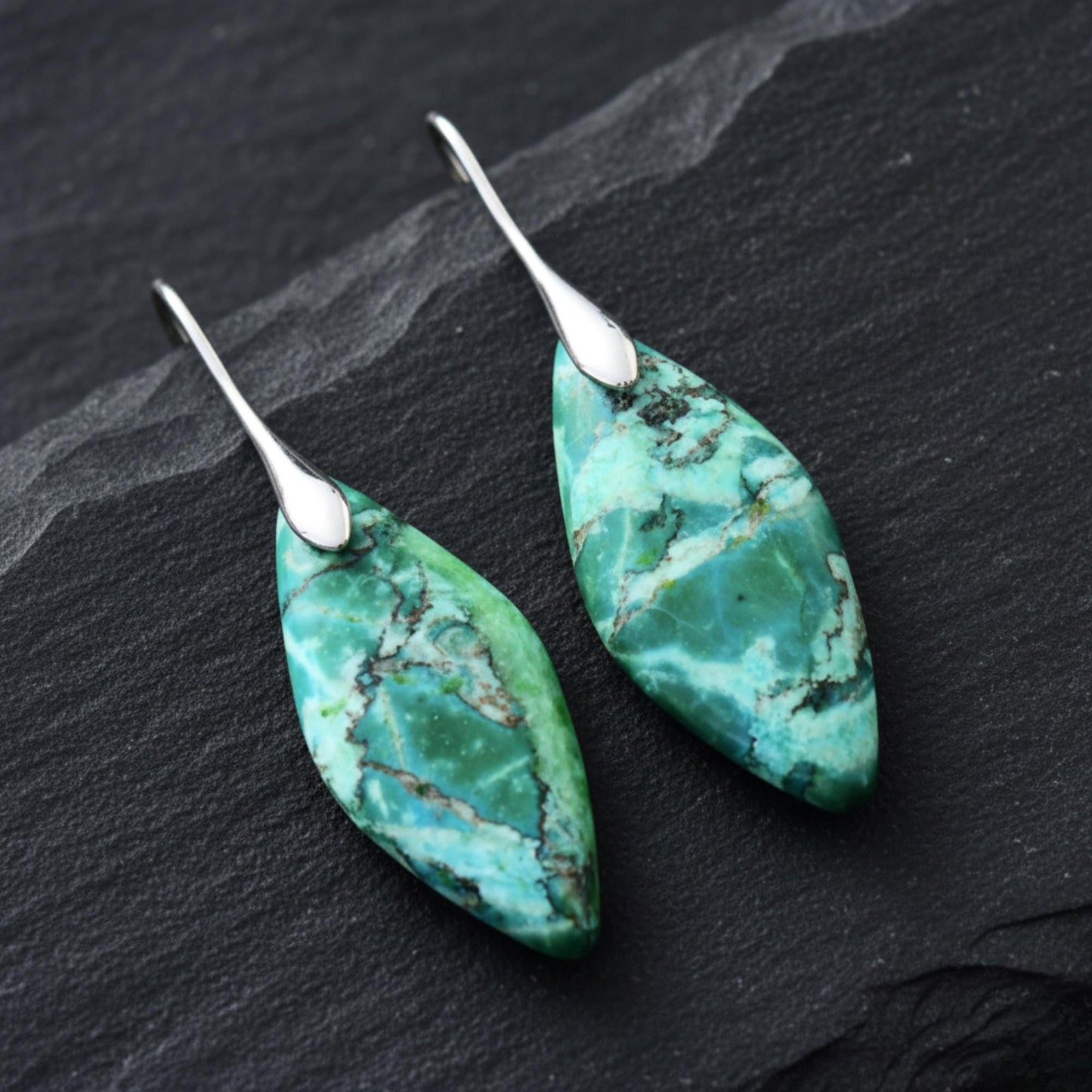 Jasper Hoop Earrings