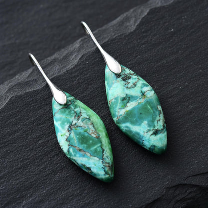 Jasper Hoop Earrings