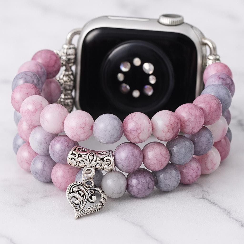 Agate Beaded Watch Band