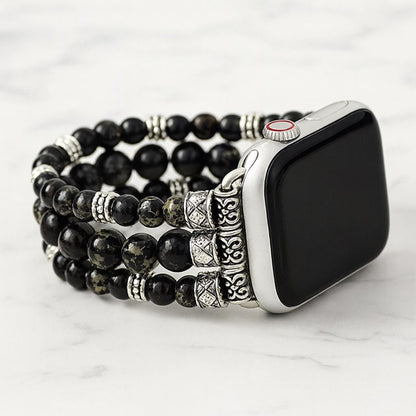 Beaded Gemstone Watch Band Bracelet
