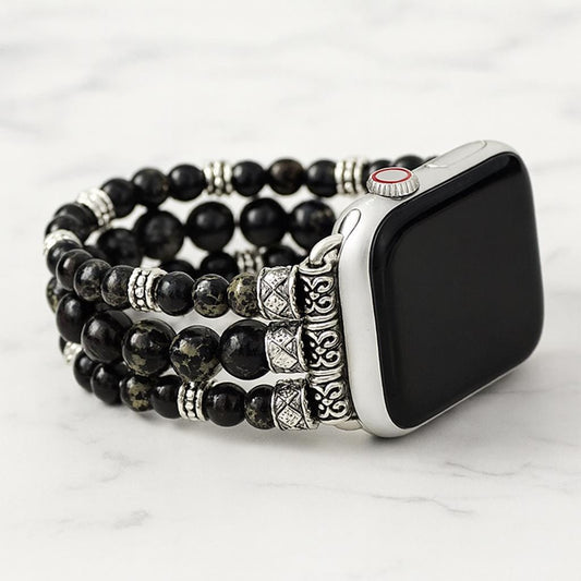 Beaded Gemstone Watch Band Bracelet