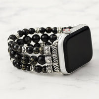Beaded Gemstone Watch Band Bracelet