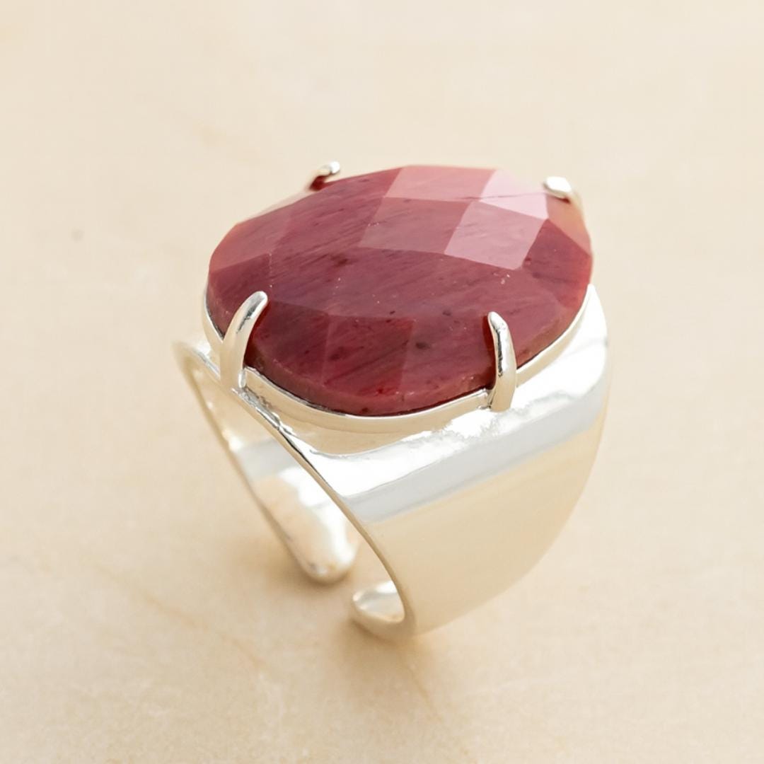 Rhodonite Statement Ring