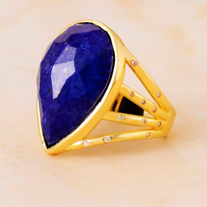 Gemstone Adjustable Ring