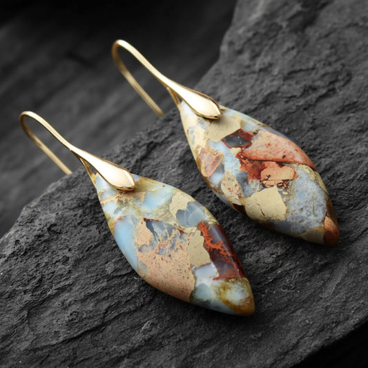 Jasper Hoop Earrings
