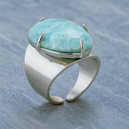 Amazonite Statement Ring