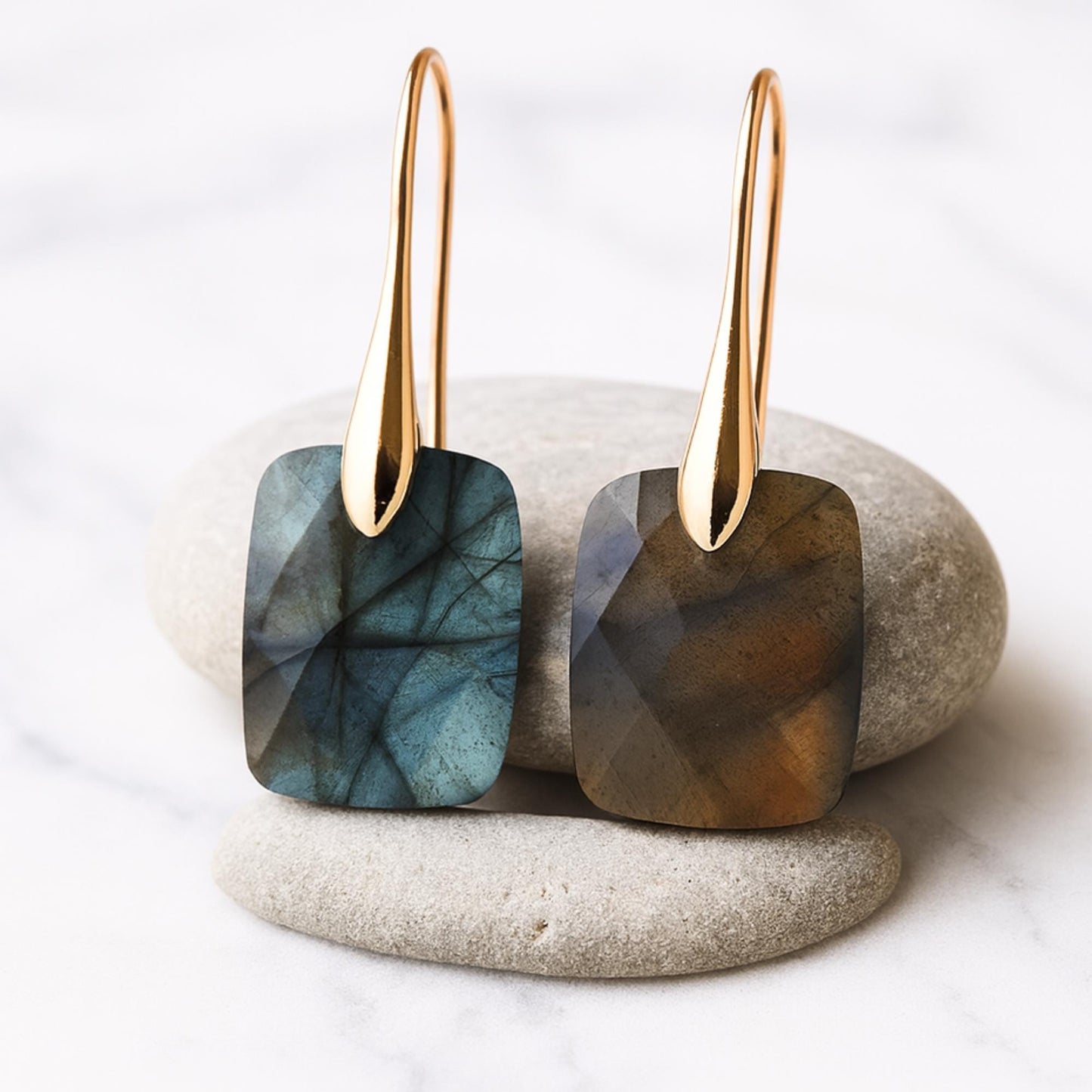 Labradorite Boho Earrings