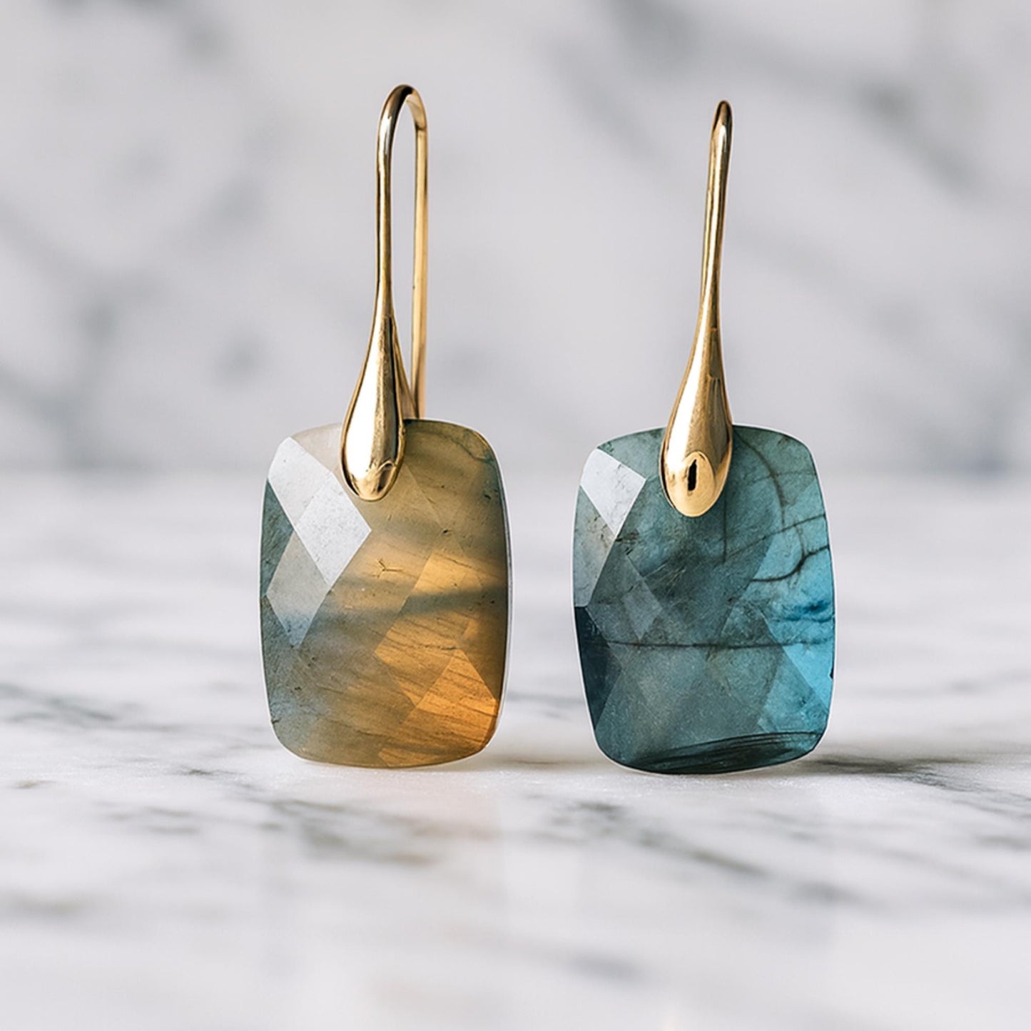 Labradorite Boho Earrings