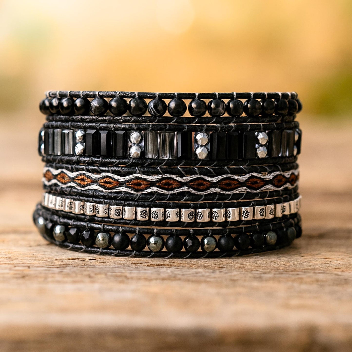 Onyx Hematite Bracelet