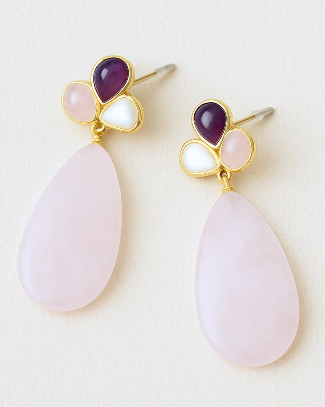 Rose Quartz Earrings