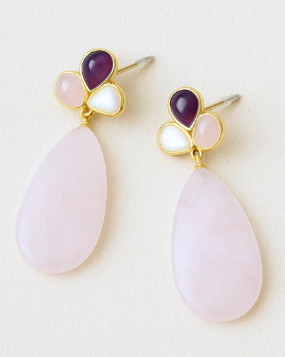 Rose Quartz Earrings