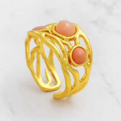 Turquoise Jade Adjustable Ring