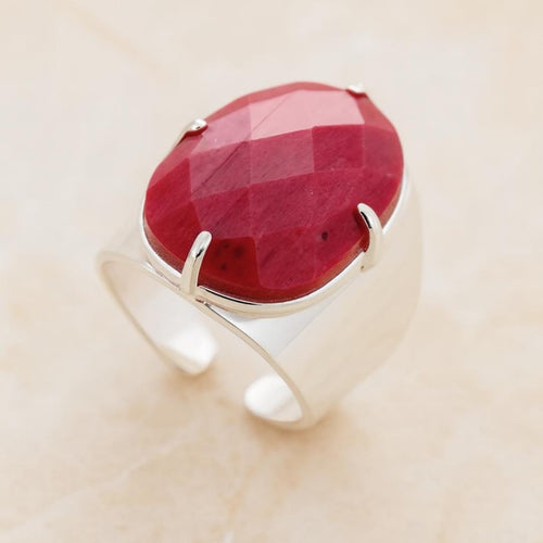 Rhodonite Statement Ring