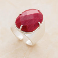 Rhodonite Statement Ring