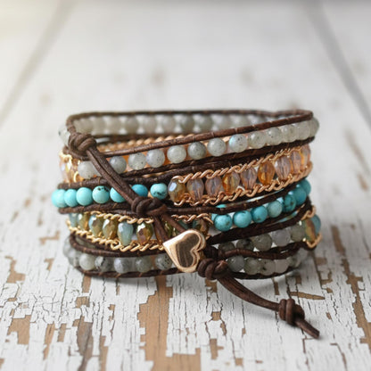 Labradorite Wrap Bracelet