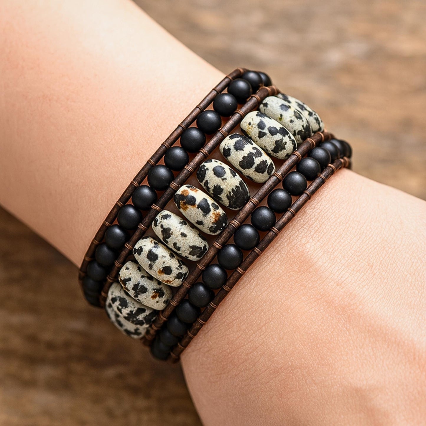 Dalmatian Jasper Bracelet