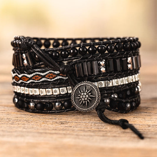 Onyx Hematite Bracelet