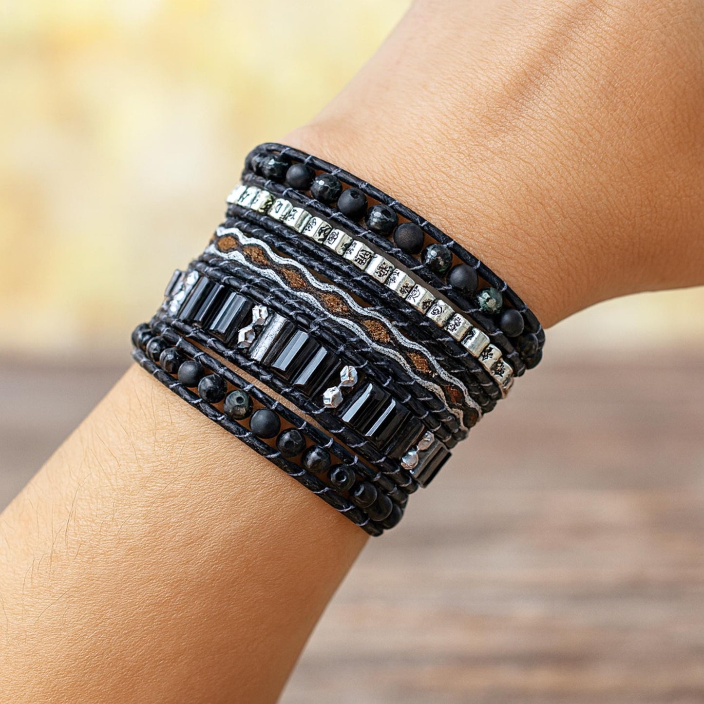 Onyx Hematite Bracelet