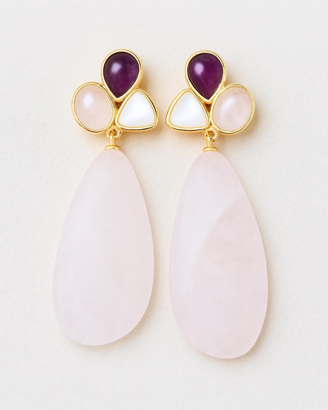 Rose Quartz Earrings