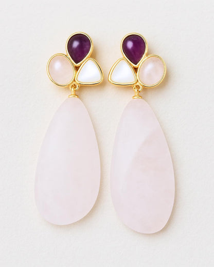 Rose Quartz Earrings