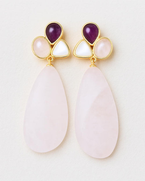 Rose Quartz Earrings