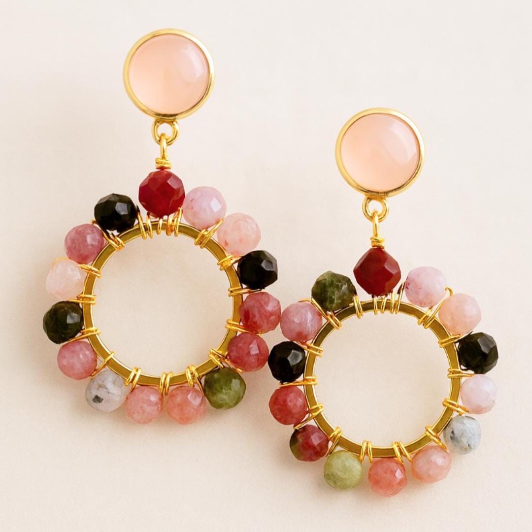 Boho Circle Earrings