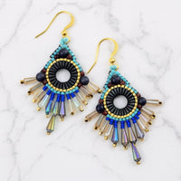 Triangle Beaded Earrings